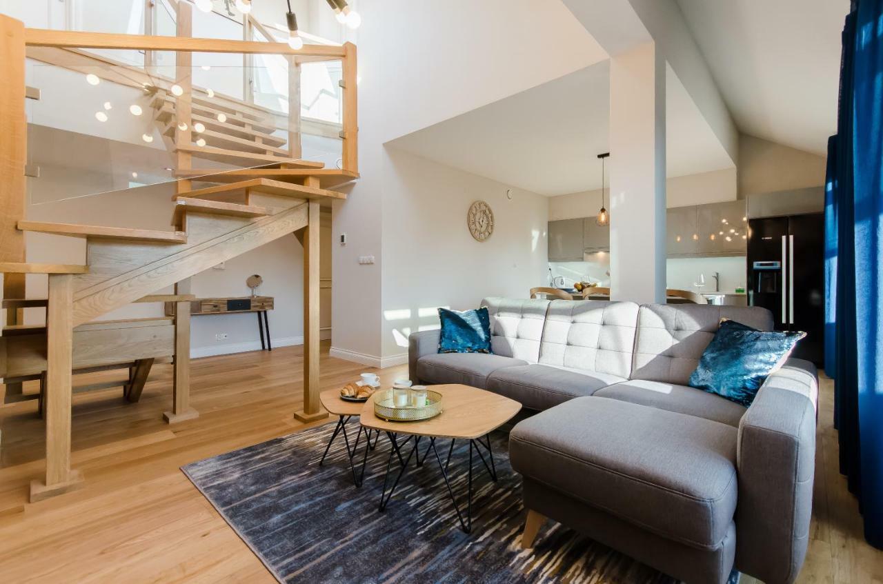 Kazimierz Penthouse with private terrace Appartement Krakau Buitenkant foto