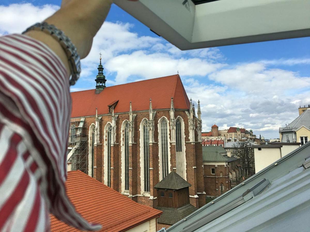 Kazimierz Penthouse with private terrace Appartement Krakau Buitenkant foto